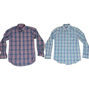 Vineyard Vines Whales Shirt Bundle Mens XS Assorted Plaid Patterns Button Down